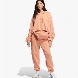 IVY PARK X ADIDAS 2 PC SET Ambient Blush Shrug And Joggers Set